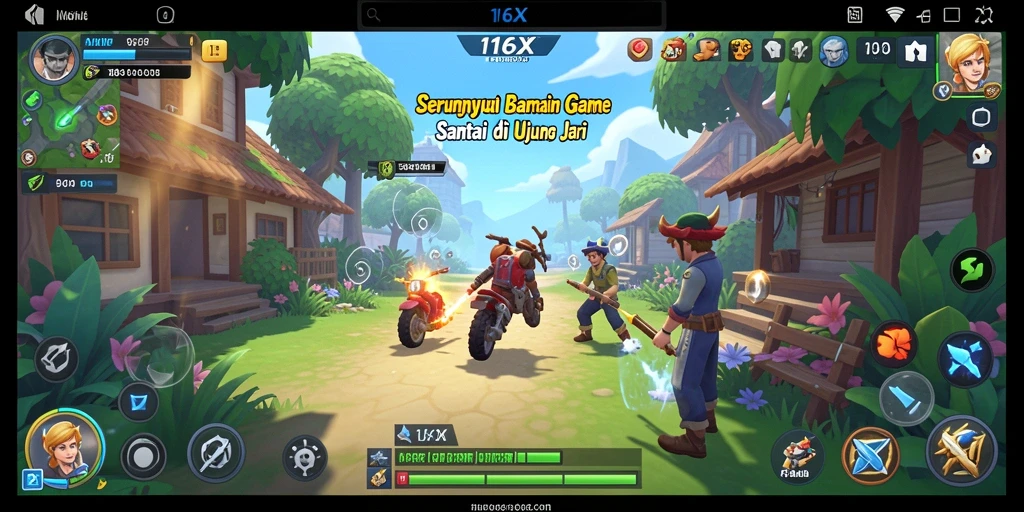 Tangkapan layar gameplay 116X menunjukkan keseruan saat bermain game casual.