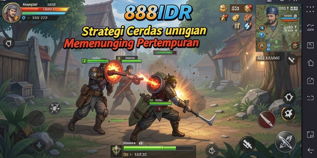 Tampilan gameplay strategis yang menarik dan penuh taktik.