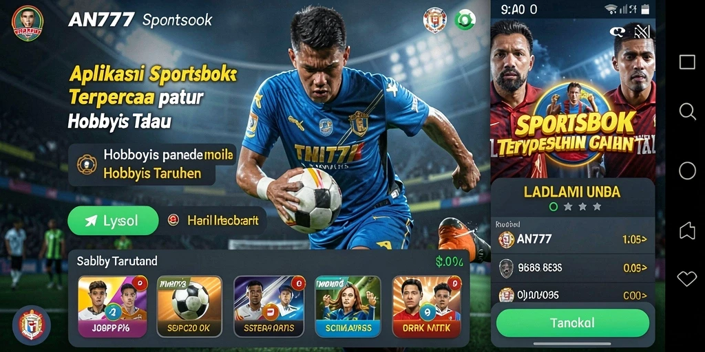 Tampilan menarik dari gameplay Sportsbook yang seru.