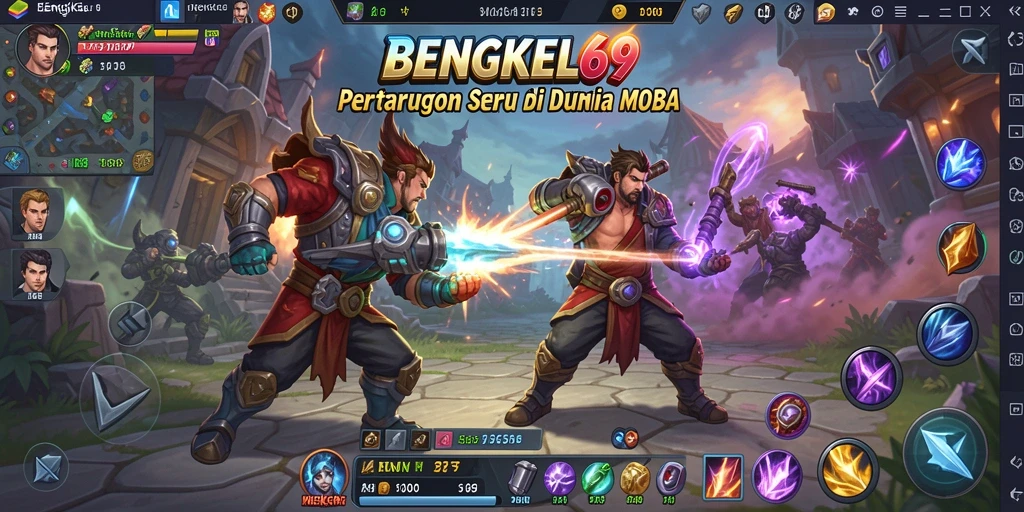 Tampilan menarik dari gameplay BENGKEL69 yang intens dan strategis.