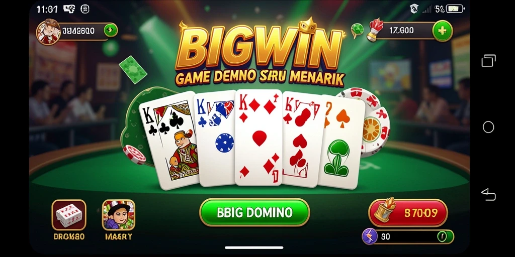 Tampilan gameplay seru dan interaktif dalam BIGWIN.