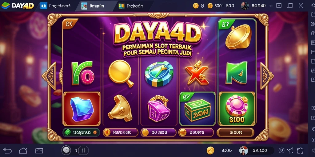 Tampilan menarik dari gameplay Slot DAYA4D yang penuh warna.