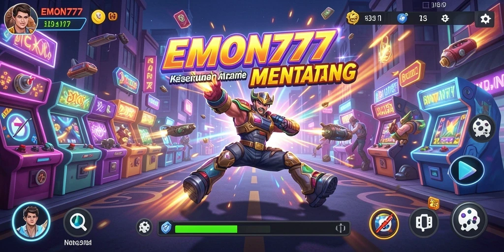 Screenshot menunjukkan gameplay seru dan menantang di EMON777.