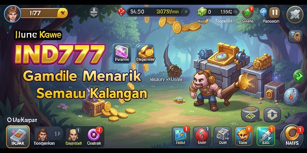 Screenshot gameplay IND777 menunjukkan karakter yang berkembang dalam dunia Idle yang menarik.