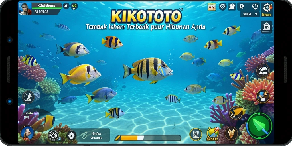 Tampilan gameplay KIKOTOTO menembak ikan yang seru.