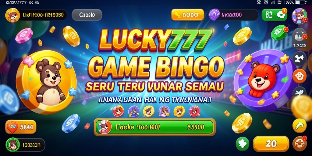 Screenshot gameplay LUCKY777 dengan tampilan Bingo yang menarik.