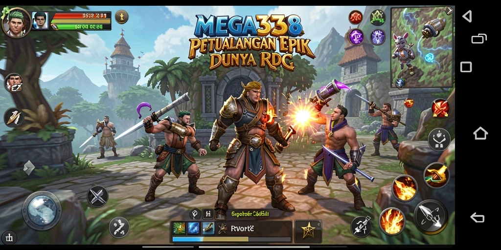 Tangkapan layar MEGA338 menunjukkan momen mendebarkan dalam petualangan RPG.