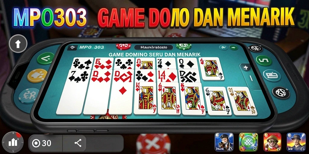 Tampilan utama MPO303 dengan gameplay Domino yang seru.