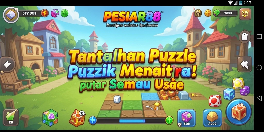 Tampilan gameplay PESIAR88 yang penuh warna dan menantang.