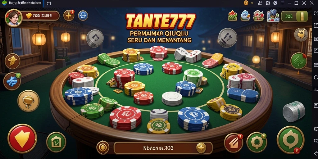 Gameplay menarik QiuQiu dalam TANTE777 dengan antarmuka yang intuitif.