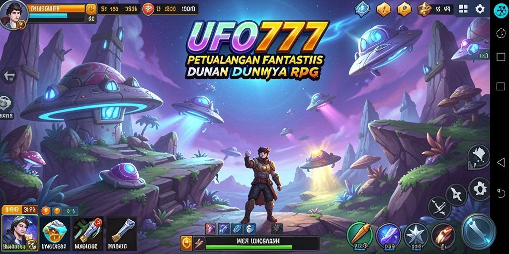 Tampilan gameplay RPG yang dinamis di UFO777.